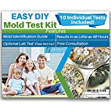 Evviva Sciences Mold Test Kit for Home - 10 Simple Mold Detection Tests - Optional Lab Analysis - Test HVAC System, Room Air, & Home Surfaces for Molds/Spores - Includes Detailed Mold ID Guide