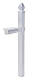 Gibraltar Mailboxes Whitley 4x4 Rust-Proof Plastic White, Cross-Arm Mailbox Post, WP000W01