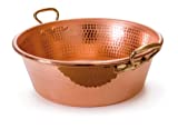 Mauviel Made In France M'Passion 2193.36 11-Quart Copper Jam Pan with Bronze Handles