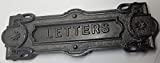 Mailbox Letter Slot Swinging Door Wall Mounted cast Iron neo Classical Antique Vintage Old Mail Postal