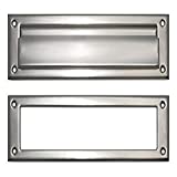 BRASS Accents A07-M0070-619 Mail Slot, 3' x 10', Satin Nickel