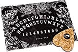 WICCSTAR Black Talking Ouija Boards Game for Spirit Hunt with Planchette and Detailed Instruction