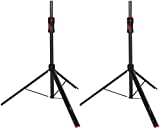 Gator Frameworks ID Series Speaker Stand Set with Padded Nylon Carry Bag; Set of 2 Stands (GFW-ID-SPKRSET)