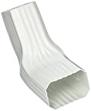 Amerimax Home Products 37064/37066 37064 Transition Elbow, Two-by-Three, White