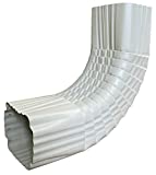 Aluminum Downspout Gutter Elbow - 3x4 A Elbow (90 Degree and 75 Degree(Standard)) (3x4 A 90, Almond)