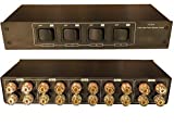4 Zone Speaker Pair High Power Selector Switch Switcher with Gold Plated Banana Jacks, Audiophile Grade