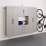 Prepac HangUps Storage Cabinet Set, G-4 pc, Light Gray