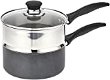 T-fal B1399663 Specialty Stainless Steel Double Boiler with Phenolic Handle Cookware, 3-Quart, Silver