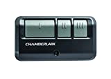 Chamberlain Group G953EV-P2 Chamberlain/LiftMaster/Craftsman 953EV-P2 3-Button, Security +2.0 Compatible, Includes Visor Clip Garage Door Opener Remote , Black , Small