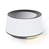 White Noise Machine for Baby Kids Adults, Sleep Sound Machine with 14 Soothing Stereo Sounds and 20 Adjustable Volume, 5 Timer and Memory Function, Adjustable Night Light for Sleeping White