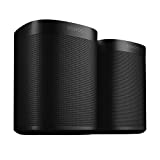 Two Room Set with All-New Sonos One - Smart Speaker with Alexa Voice Control Built-in. Compact Size with Incredible Sound for Any Room. (Black)