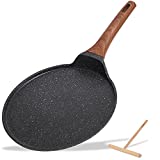 ESLITE LIFE 11 Inch Nonstick Crepe Pan with Spreader Induction Compatible, PFOA & PTFEs Free