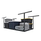 FLEXIMOUNTS 3x6 Overhead Garage Storage Adjustable Ceiling Storage Rack, 72' Length x 36' Width x 40' Height, Black