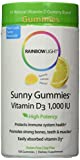 Rainbow Light Vitamin D3 Sunny Gummies 1000 IU, 200 Count