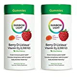 Rainbow Light Vitamin D3 2500 LU, Berry D-Licious, 50 Count (Pack of 2)