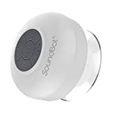 SoundBot SB510 HD Water Resistant Bluetooth 4.0 Shower Speaker, Handsfree Portable Speakerphone with Built-in Mic, 6hrs of Playtime, Control Buttons and Dedicated Suction Cup for Showers (White)