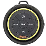 iFox iF012 Portable Bluetooth Shower Speaker, Certified Waterproof, Wireless Outdoor Speaker, Built-in Mic, Suction Cup and Carabiner Included, Beach, Camping, Hiking, Pool