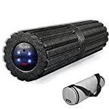 Vulken Extra Long 17” Vibrating Foam Roller 4 Speeds 3800RPM High Intensity Quick Charge Electric Foam Roller Tissue Massager for Muscle Recovery