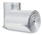 US Energy Products 400sqft (48' x 100') Double Bubble Reflective Foil Insulation Thermal Barrier R8 Vapor Barrier Residential Commercial