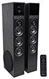 Rockville TM150B Black Home Theater System Tower Speakers 10' Sub/Blueooth/USB