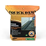 Quick Dam QD65-2 5' Barrier Water Flood Dam Bags, 2 Pack, Black