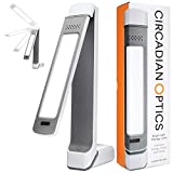 Circadian Optics Light Therapy Lamp - UV-Free LED Light Sun Lamp with 10,000 Lux for Sleep Aid, Brain Booster, and Stress Relief. Full Spectrum Sunlight Lamp for Work from Home - Lumos (White)﻿