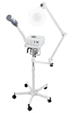 Digital Euro Facial Steamer With Aroma Therapy + LED Magnifying Lamp
