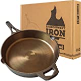 Backcountry Iron Round Wasatch Smooth Cast Iron Skillet (10 Inch), Bronze