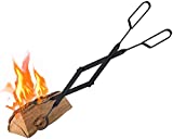 26' Fireplace Tongs Log Grabber Indoor Outdoor Firewood Oven Coal Campfire Tongs Grill Camping Fire Pit Tool Fireplace Tweezers for Stove Fire Pit Grill BBQ