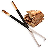 KABIN Fire Tong Log Grabber – Extra Long Firewood Claw Tongs for Fireplace, Outdoor Campfire, Firepit & More 38'