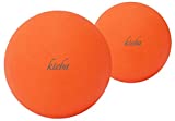 Kieba Massage Lacrosse Balls for Myofascial Release, Trigger Point Therapy, Muscle Knots, and Yoga Therapy. Set of 2 Firm Balls (2 Orange)