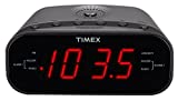 Timex T231GY AM/FM Dual Alarm Clock Radio with 1.2-Inch Red Display and Line-In Jack (Gunmetal)