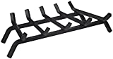 Rocky Mountain Goods Heavy Duty Fireplace Grate - Solid Metal Bar Log Holder Grate with 3/4” Bars - Rack Heater for Wood Stove with Heavy Gauge Wrought Iron Bars (27')