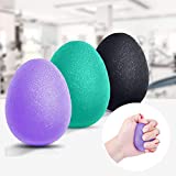 Peradix Hand Grip Strength Trainer, Stress Relief Ball for Adults and Kids, Wrist Rehab Therapy Hand Grip Equipment Ball Squishy - Set of 3 Finger Resistance Exercise Squeezer