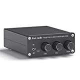 Fosi Audio TB10A 2 Channel Stereo Audio Amplifier Receiver Mini Hi-Fi Class D Integrated Amp 2.0CH for Home Speakers 100W x 2 with Bass and Treble Control TPA3116(with Power Supply)