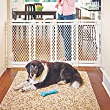 North States MyPet 62' wide Extra Wide Pet Gate: Made in USA, Smoothly opens and closes in extra wide spaces. Hardware Mount. Fits 22' - 62' wide (31' Tall, Ivory)