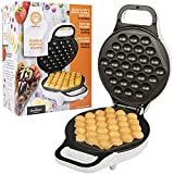MasterChef Bubble Waffle Maker- Electric Non stick Hong Kong Egg Waffler Iron Griddle w FREE Recipe Guide- Ready in under 5 Minutes