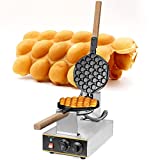 Bubble Waffle Maker 180°Rotatable Temperature Non Stick Hong Kong Egg Waffler Cake Machine With Timer Temperature Adjustable 110V Not Lose Paint