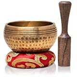 Tibetan Singing Bowls Set~ Meditation Sound Bowl hand Hammered in Nepal For Yoga, Meditation, Mindfulness, Healing & Chakra balancing~ (3 inch)