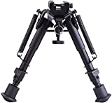 CVLIFE 6-9 Inches Picatinny Bipod Adjustable Spring Return with Picatinny Adapter