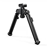 Rifle Bipod 8-11'' Pic Rail Bipod with 360°Swivel or Fixed Adapter, Easy Carry Folding Design & 7 Adjustable Heights Quick Deploy Legs for Stability for Shooting Range/Hunting