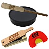 ESH Turkey Call Starter Pack - All-Weather Turkey Box Call, Mouth Call, and Slate Pot Call with Hickory Striker Set - Turkey Hunting Accessories for Beginner and Pro Hunters