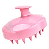 Hair Scalp Massager Shampoo Brush,Soft Silicone Hair Brush for Wet Dry Oily Curly Straight Thick Thin Rough Long Short Natural Men Women Kids Pets Hair Care Tools（Pink)