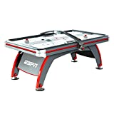 ESPN Sports Air Hockey Game Table: 84 Inch Indoor Arcade Gaming Set with Electronic Overhead Score System, Sound Effects, Multi (AWH084_188E)