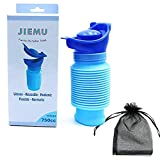 Rongbo Shrinkable Urinal,750ML Male Female Portable Mobile Toilet Potty Pee Urine Bottle,Reusable Emergency Urinal for Camping Car Travel Traffic Jam and Queuing (1Pack)