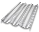 USA Pan Bakeware Aluminized Steel Perforated French Baguette Bread Pan, 3-Loaf