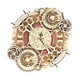 ROKR 3D Wooden Puzzle for Adult,DIY Wall Quartz Clock Kits,Mechanical Model Kits and Gift for Kids,Beautiful Room Decoration(Zodiac Wall Clock)