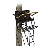 Muddy MLS2251 Stronghold 2.5 XTL Tree Stand, Tree Lok System 18' Ladder Stand, Black, One Size