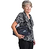 Roscoe Medical Portable Oxygen Cylinder Carrier - Camera-Style Horizontal Shoulder Bag for Carrying M6, C/M9 or B Oxygen Cylinders, Navy Blue (49N)