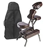 Master Massage Bedford Portable Light Weight Massage Chair with Carrying Case, Coffee (46463R)